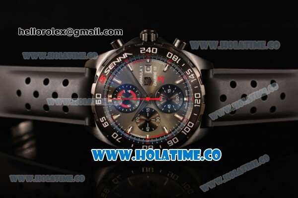 Tag Heuer Formula 1 Calibre 16 Miyota OS10 Quartz PVD Case with Grey Dial and Stick Markers - Click Image to Close